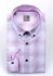 Obrázek Bílorůžová fialová pánská košile se vzorem káro SEIDENSTICKER, SLIM FIT