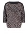 Obrázek Betty Barclay triko hnědé s béžovým a černým geometrickým vzorem, flitr. nápis